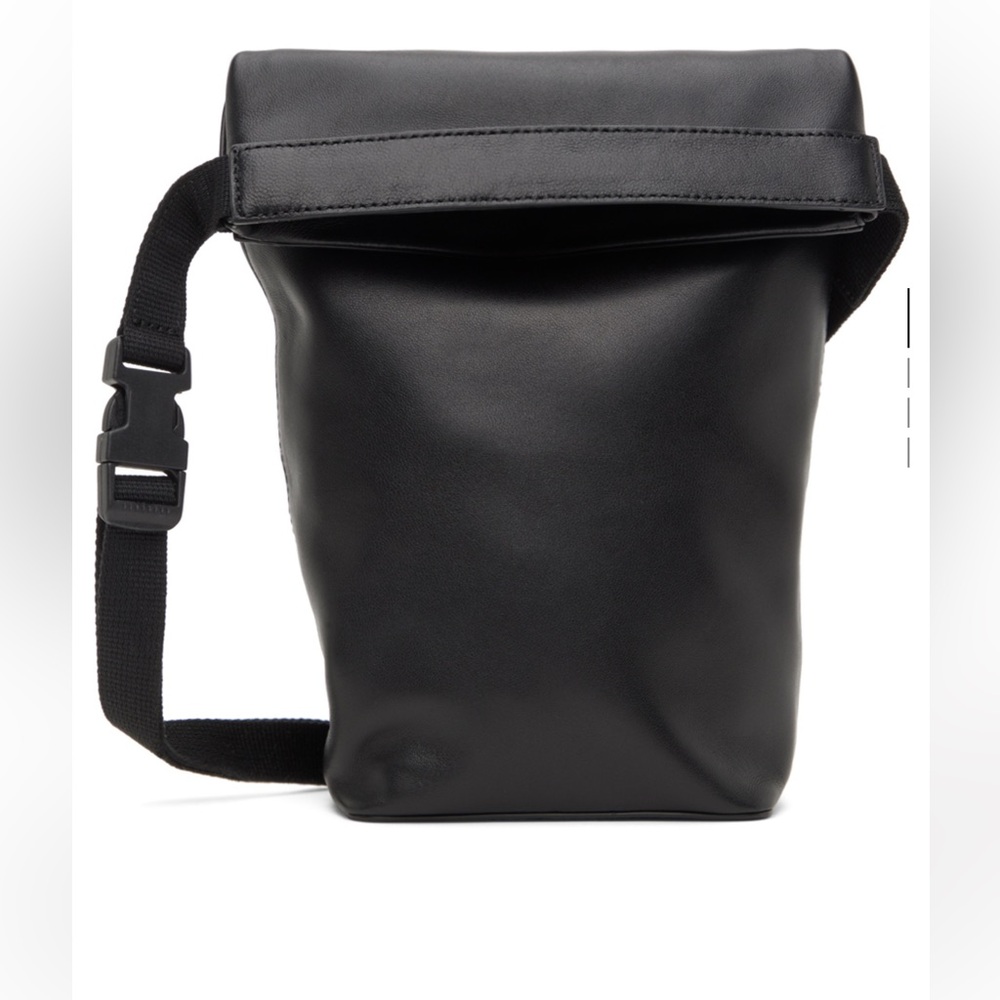 MM6 Black Mini Utility Bottle Bag